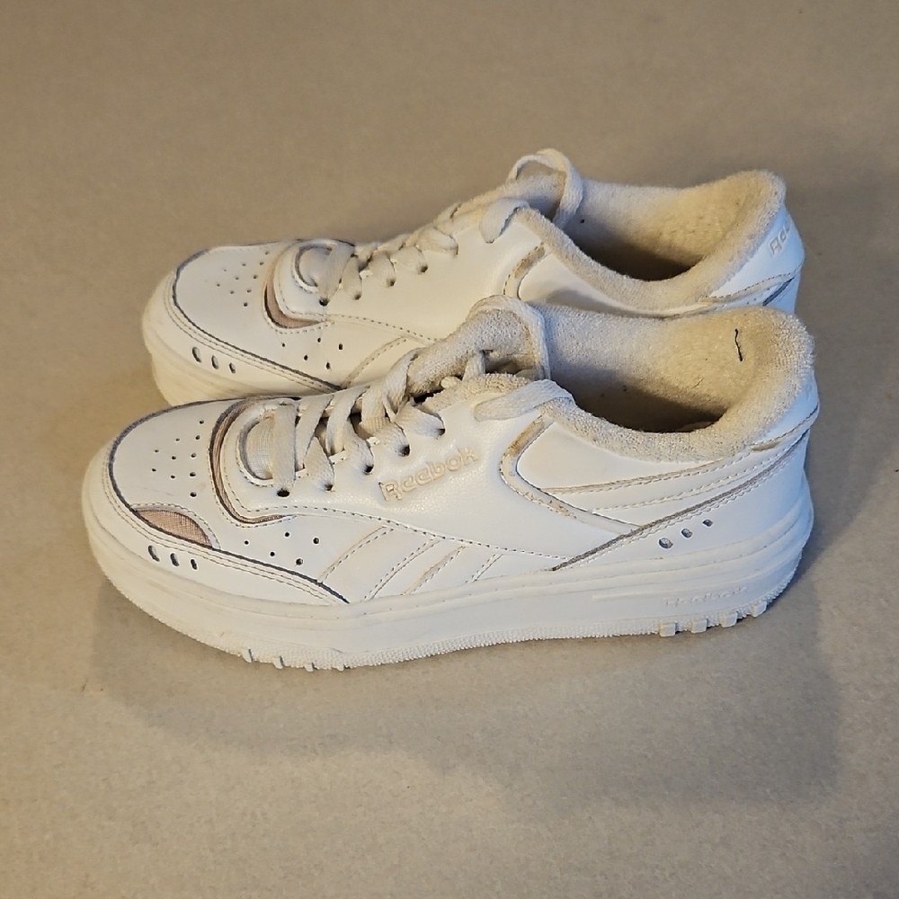 Reebok White Platform Sneakers